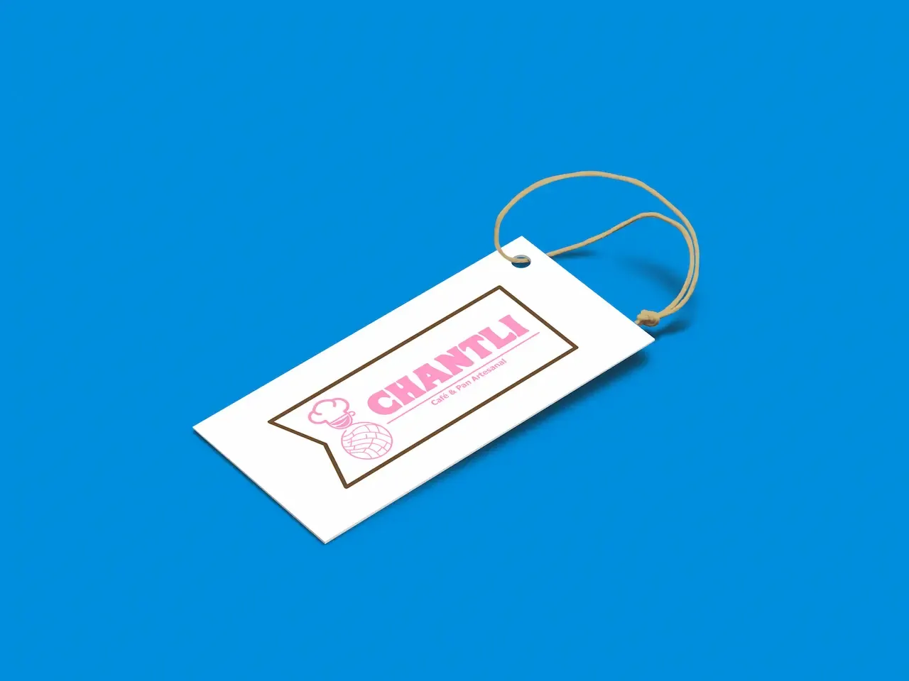 Etiqueta con el logo de Chantli